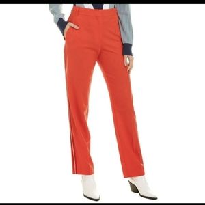 NWT Rag & Bone Oman Red Side Stripe Wool Blend Trousers Pants 10